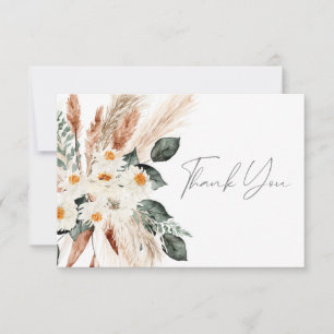 Blommigten Boho Copper Pampas Grass - tack. Tack Kort