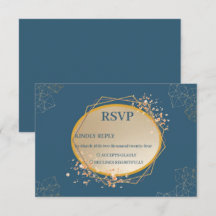 Blommigten Boho för marinolja Guld Oval