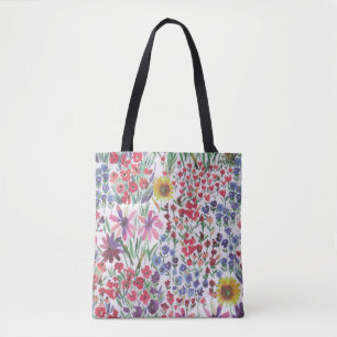 Blommigten botanical Boho Garden Tygkasse
