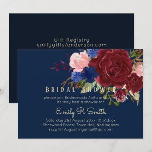 Blommigten Bouquet Bröllop Inbjudningar