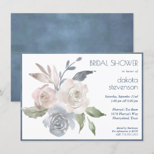 Blommigten Bouquet   Pastel Ro Möhippa Inbjudningar