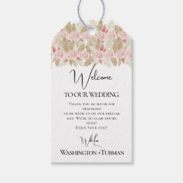 Blommigten Bröllop Gift-Märkrn i den bohemiska Chi Presentetikett