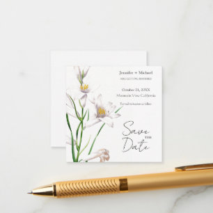 Blommigten Bröllop Giftermål minimalistisk kalligr Tilläggskort