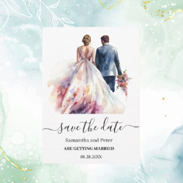 Blommigten bröllop Rustic Classic Boho Spara datum Spara Datumet