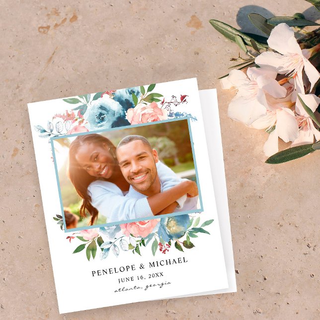 Blommigten Budget Dusty Blue Rosa Spara datum (Skapare uppladdad)