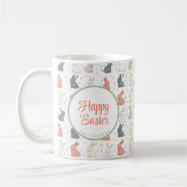 Blommigten Bunny och Eggs Kaffemugg