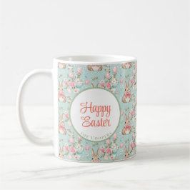 Blommigten Bunny och Eggs Kaffemugg