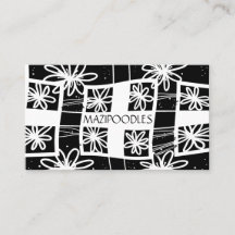 Blommigten Check Black White för privat Kreativ