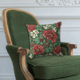 Blommigten Chintz Vintage i Färg Kudde