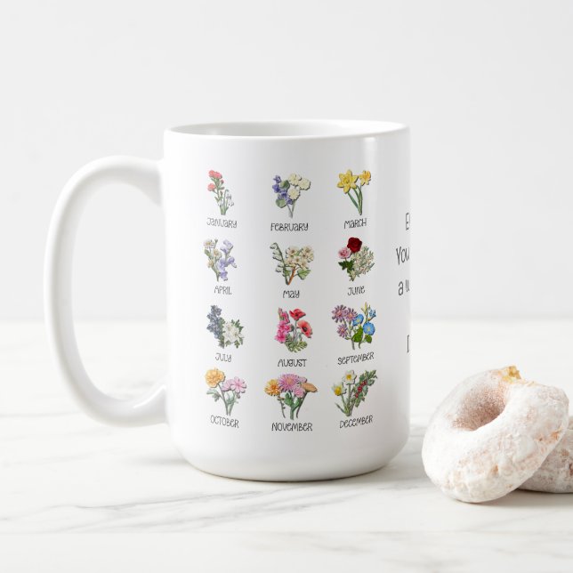 BLOMMIGTEN Christian Bible Verse Kaffemugg (Med munk)