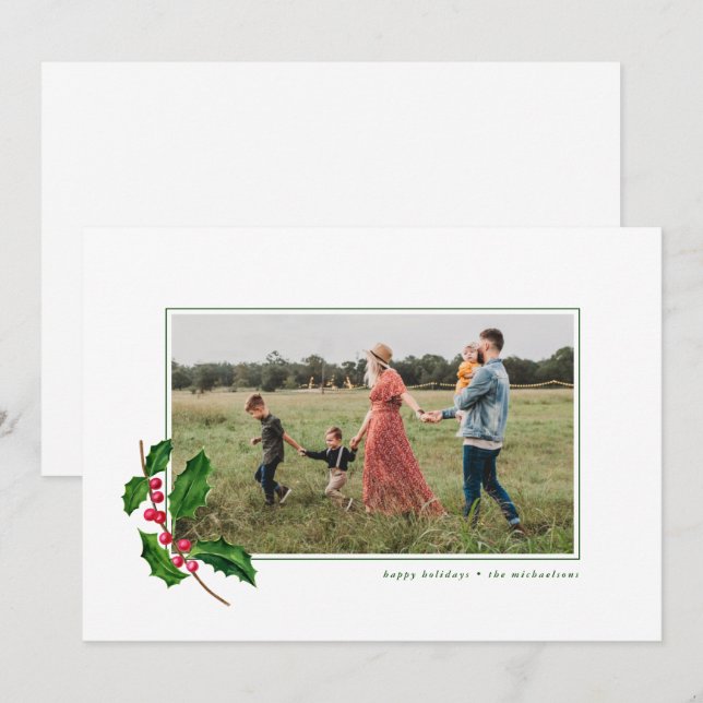 BLOMMIGTEN CHRISTMAS WATERCOLOR Lägg till ditt fot (Fram/baksida)