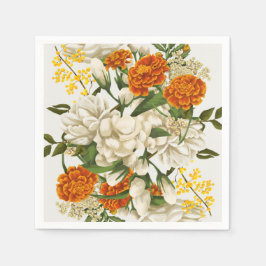 Blommigten Cinco De Mayo-Watercolor Pappersservett