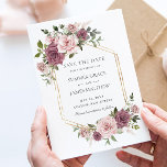 Blommigten Cinnamon Ro Greenery Boho Bröllop Spara Datumet<br><div class="desc">Den här eleganten boho bröllop spara datum har mjuk och känslig charm av subtila kanel ro och blommor av rosa, som adsorberats med lush greenery. Anpassa den enkelt och snabbt med dina detaljer genom att helt enkelt trycka på anpassningsknappen för att ytterligare ordna om och formatera stil och placera texten....</div>