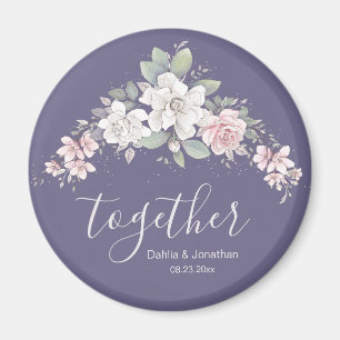 Blommigten Classic Rosa & Ivory Ro "Tillsammans" Magnet