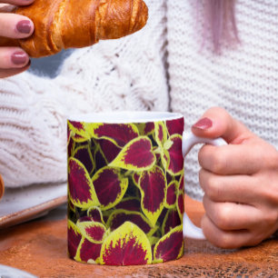 Blommigten Colorful Coleus Plant Lövs  Mugg