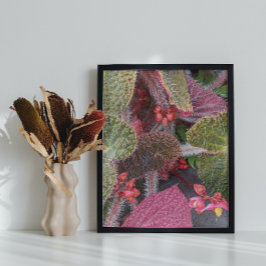Blommigten Colorful Hairy Begonia Fototryck