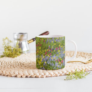 Blommigten Colorful Meadow Wildblommor Mugg