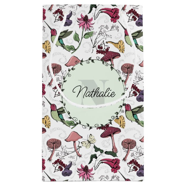 Blommigten Colorful Vår Garden Hummingbird (Baksidan)