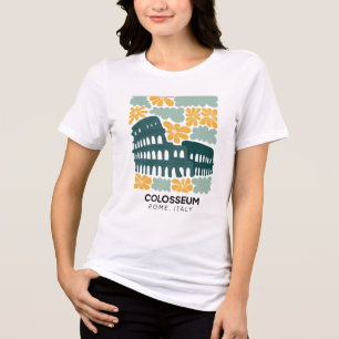 Blommigten Colosseum Rom Italien abstrakt T Shirt