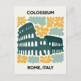 Blommigten Colosseum Rom Italien abstrakt  Vykort