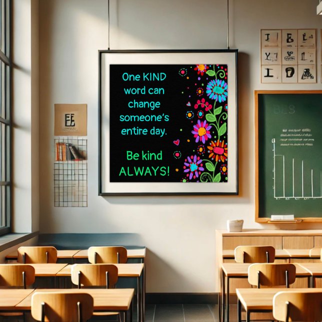 Blommigten coola Kindess Poster (Skapare uppladdad)