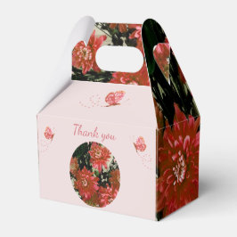 Blommigten Coral Flowers Butterfly Tack Presentaskar