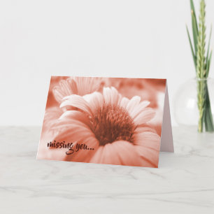 Blommigten Coral Flowers saknar en tom insida Kort