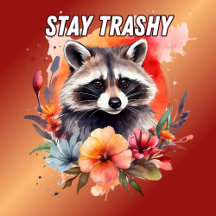 Blommigten Cute Stanna i Trashy Raccoon
