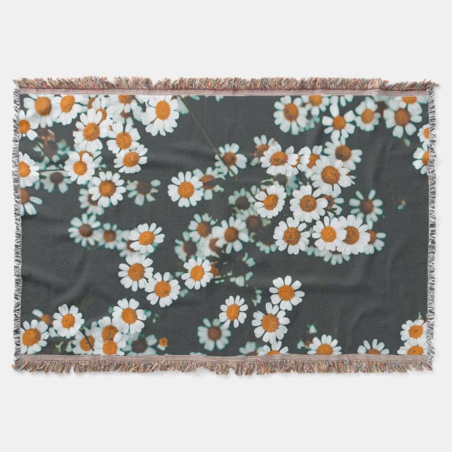 Blommigten Daisy för daisy Filt (Framsidan)