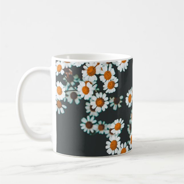 Blommigten Daisy för daisy Kaffemugg (Vänster)