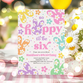 Blommigten Daisy Pastel Vår 6e födelsedag Inbjudningar
