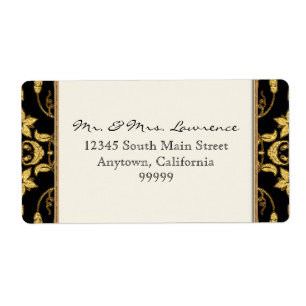 Blommigten Damask för marockanskt vin Glitter Form Fraktsedel