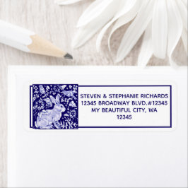 Blommigten Dedham Delft Returadress Etikett