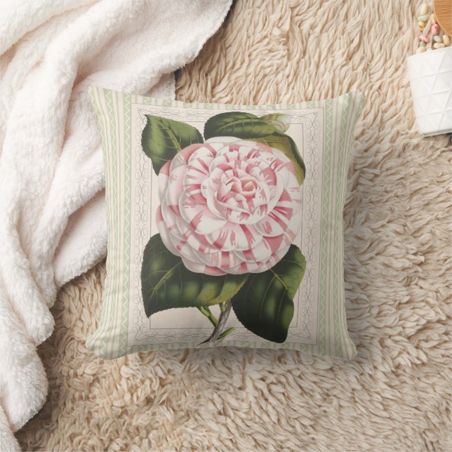 Blommigten Derby Camellia Vintage  Kudde (Filt)