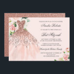 Blommigten Dress i Gnistra ro Bat mitzvah Inbjudningar<br><div class="desc">Fler alternativ för färg i Little Bayleigh Store!</div>