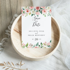 Blommigten elegant - höst Spara datum Vykort