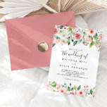 Blommigten elegant hösten Bröllop Inbjudningar<br><div class="desc">I elegant i höstveckan är inbjudningens bröllop perfekt för ett modernt bröllop. Utformningen illustrerar rosa,   och vit ros,  grönt som är en del av buketter,  vilket förstärker den vackra höst färger.</div>