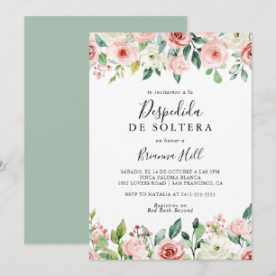 Blommigten elegant hösten Spanien Möhippa Inbjudningar
