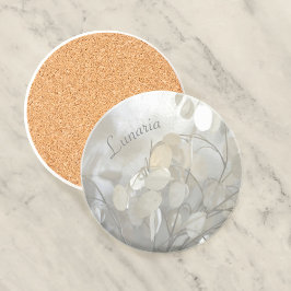 Blommigten Elegant i silver-dollar i Lunaria Underlägg