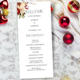 Blommigten elegant Julvinter Program