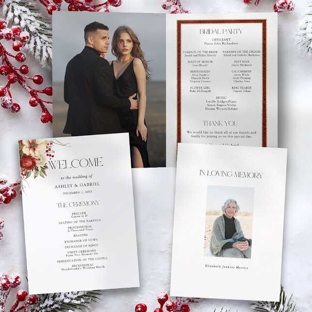 Blommigten elegant Julvinter Program (Skapare uppladdad)