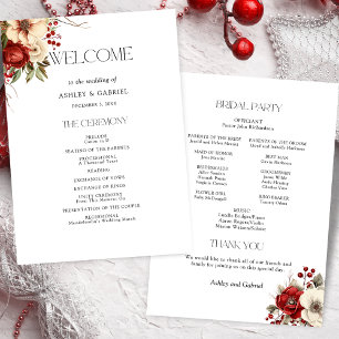 Blommigten elegant Julvinter Program