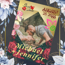 Blommigten elegant Spara Anpassningsbarna Datum Ph