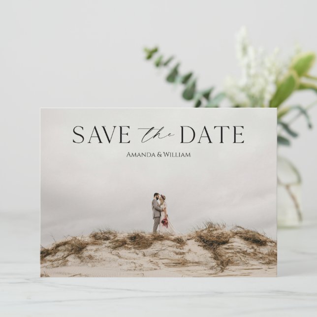 Blommigten elegant Spara datumkortet Spara Datumet (Stående Fram)