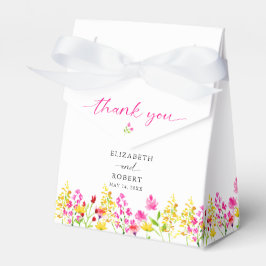 Blommigten Elegant Vår i Wildblomma Bröllop Presentaskar