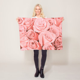 Blommigten elegant Vintage Ro | Fleece Blanket