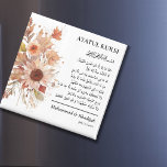 Blommigten elegantens fallenhet | Ayatul Kursi Nik Magnet<br><div class="desc">Blommigten elegantens fallenhet | Ayatul Kursi Nikah Muslim Wedding Favors Magnet Detta designad med en elegant fall-blomma kombineras med heliga-kalligrafi av ayatul kursi för att fira muslim bröllop, nikah och walima, förhoppningsvis välsignelse och du'a från gästen till det nygifta paret Easily-personlig och anpassa dig med tillägg av Tack för inköp...</div>