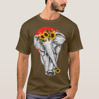 Blommigten Elephant Aesthetic Graphic T Shirt