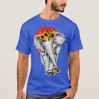 Blommigten Elephant Aesthetic Graphic T Shirt
