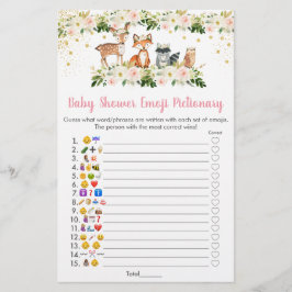 Blommigten Emoji Pictionary Shower Game (bilduppta
